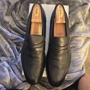 Joseph Abboud Men’s Slip On Mock Toe Shoes Black Size 12-Excellent Condition